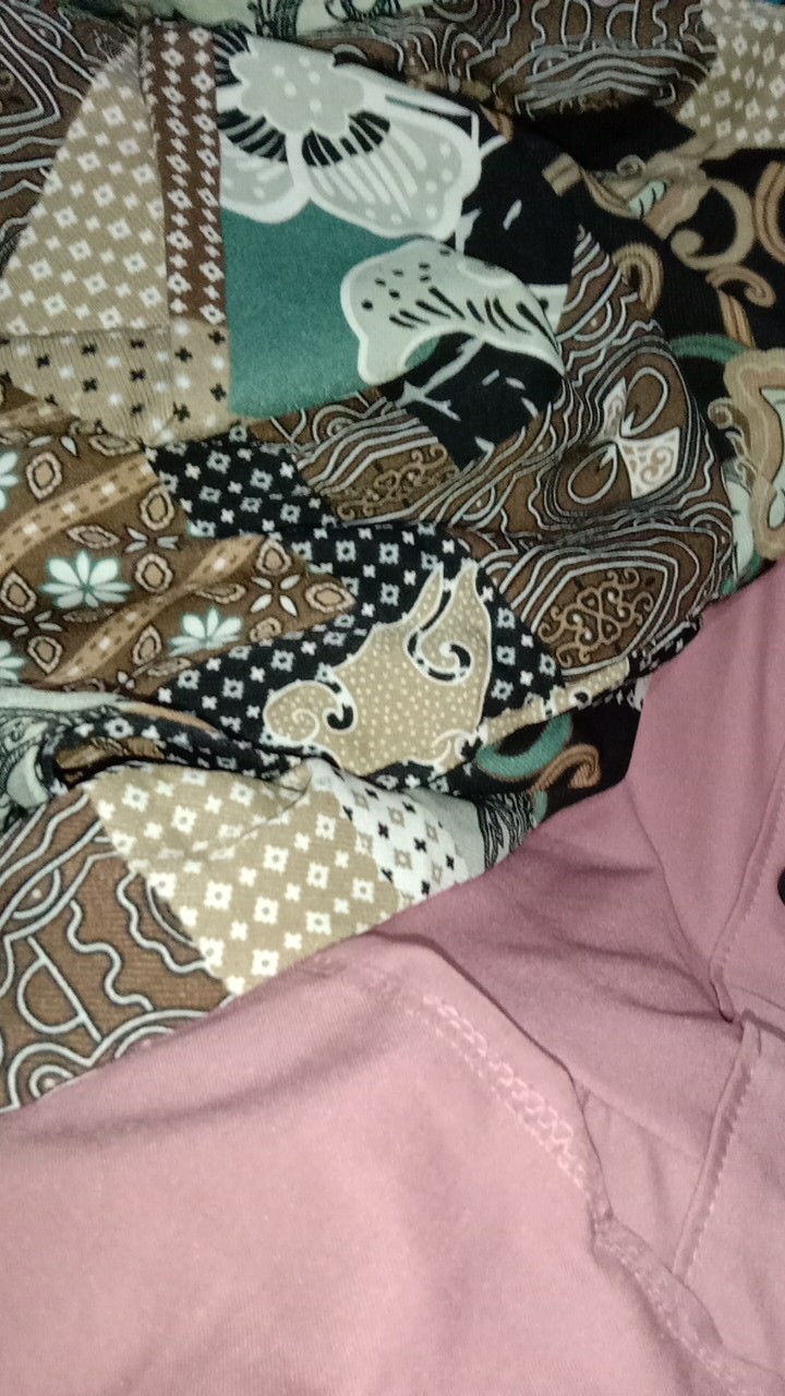 Tunik Pompom - Maxmara Jumbo Xxl Kancing Bumil Busui Ld110 Motif Batik Homey Muslim Murah Adem Kerah