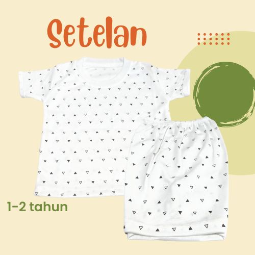 Baju Anak Bayi Setelan Oblong Usia 1-2 Tahun