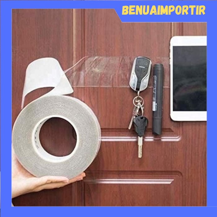 

BENUAIMPORTIR - Ivy Grip Double Tape Multifungsi Isolasi Kuat 2 Sisi Transparan Serbaguna Besar - IVYTAPE -
