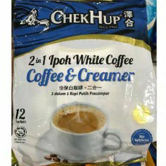 

Kopi CHEKHUP 2 in 1 Ipoh White Coffee NO SUGAR COFFEE & CREAMER 12 sachets kopi MALAYSIA 360gr