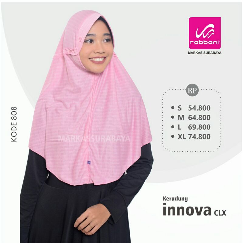 Kerudung Sekolah Instan Innova Clx Rabbani ORI