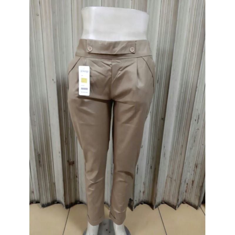 celana baggy pants katun twill stretch premium