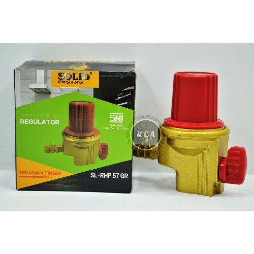 SOLID Regulator Non Meter Tekanan Tinggi RHP 57 / Kepala Gas / Anti Bocor / SNI