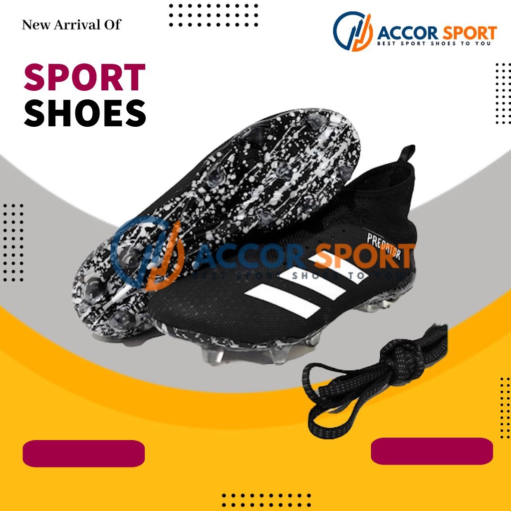 Sepatu Bola Adidas Predator Hitam Putih
