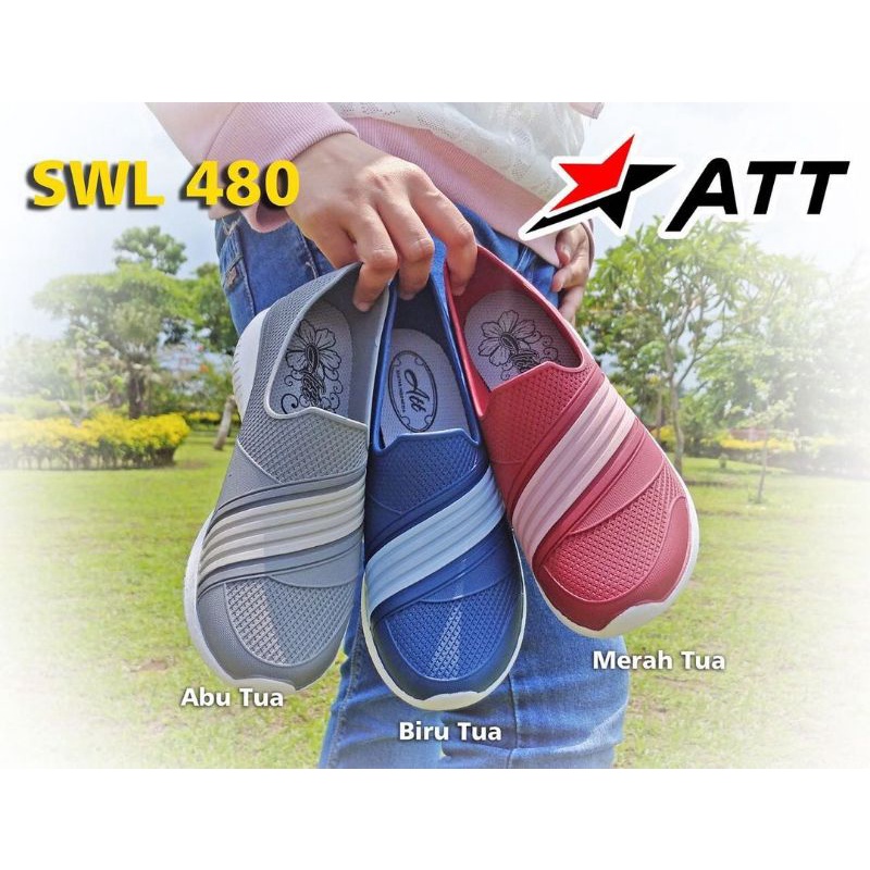 SEPATU KARET WANITA MURAH PRO ATT SWL 480 SEPATU SANDAL KARET WANITA NYAMAN DAN ANTI AIR