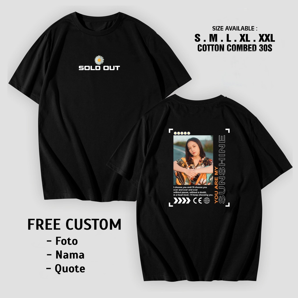 Kaos Custom Bucin Aesthetic Street Wear  Kaos Viral Tiktok Kekinian