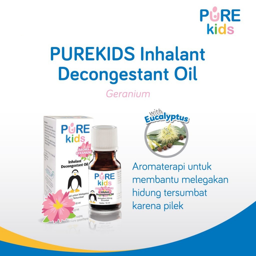 Pure Kids Inhalant Decongestant Oil 10ml / Pure BB Inhalant Oil Pure Baby