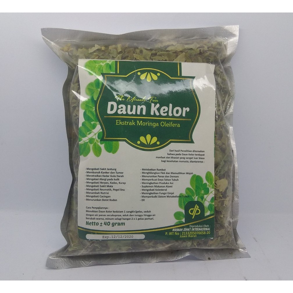 Teh Daun  Kelor  30 40gram Hikmah Sehat Shopee Indonesia