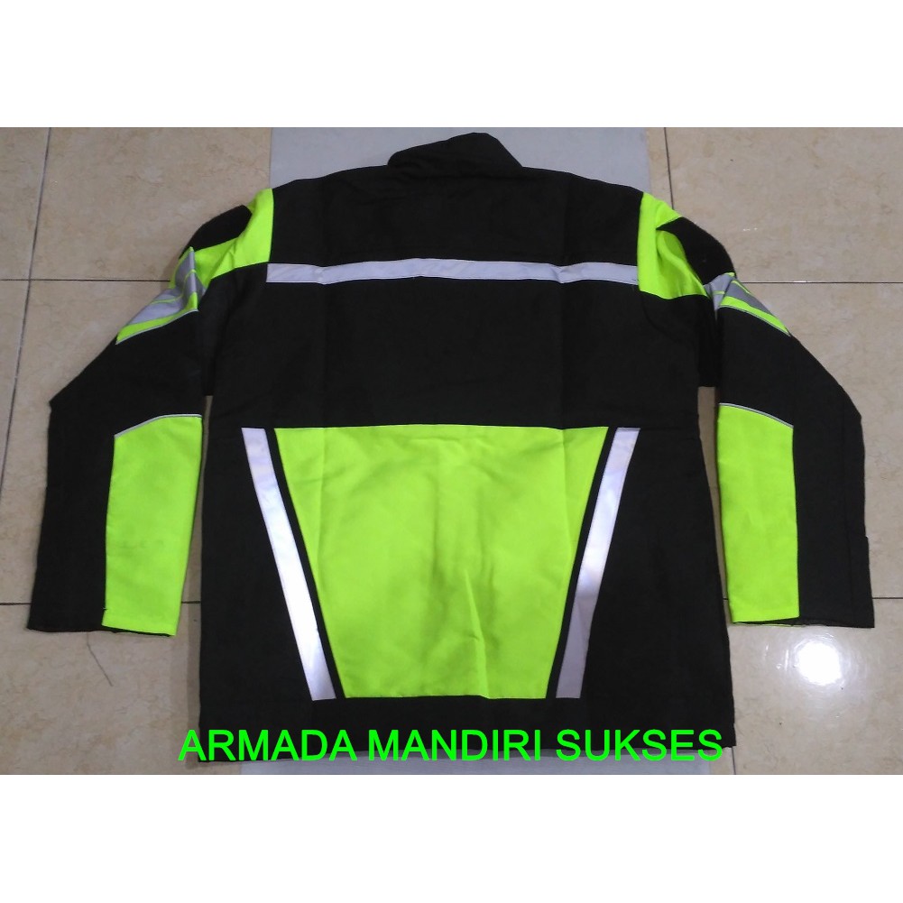 Jaket Velcro Security Taslan Kombinasi - Jaket Satpam Taslan Kombinasi