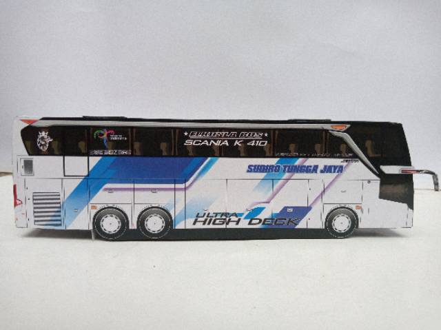 Image of MINIATUR BIS BUS SUDIRO UHD STJ Sudiro Tungga Jaya ANNO MINIATUR BUS STJ MINIATUR BIS SUDIRO TUNGGA JAYA ANNO DRAKA PAPERCRAFT MINIATUR TRUK #6