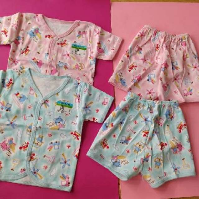 stelan baju bayi Newborn baru lahir SNI 0 - 3 bulan