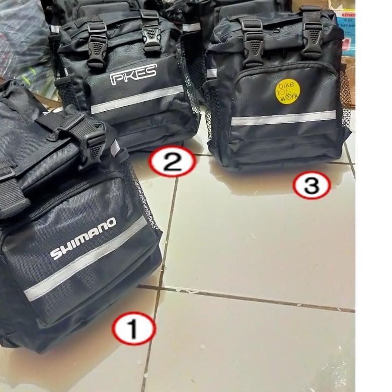 ➮ Tas sepeda tas pannier touring tas rak pannier tas sepeda lipat tas rak belakang sepeda lipat ✦