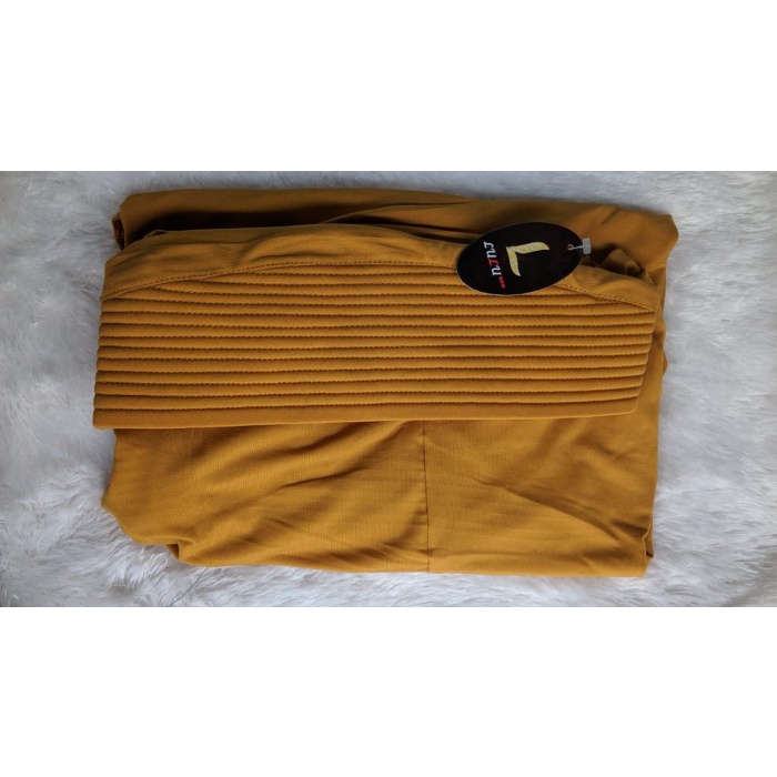 Hijab Instan Hoodie Tangan Ori Lulu Bergo syari Tangan - mustard