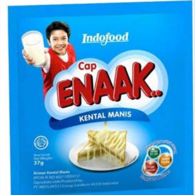 

Susu Kental Manis cap Enak sachet 1 renceng isi 6 sachet