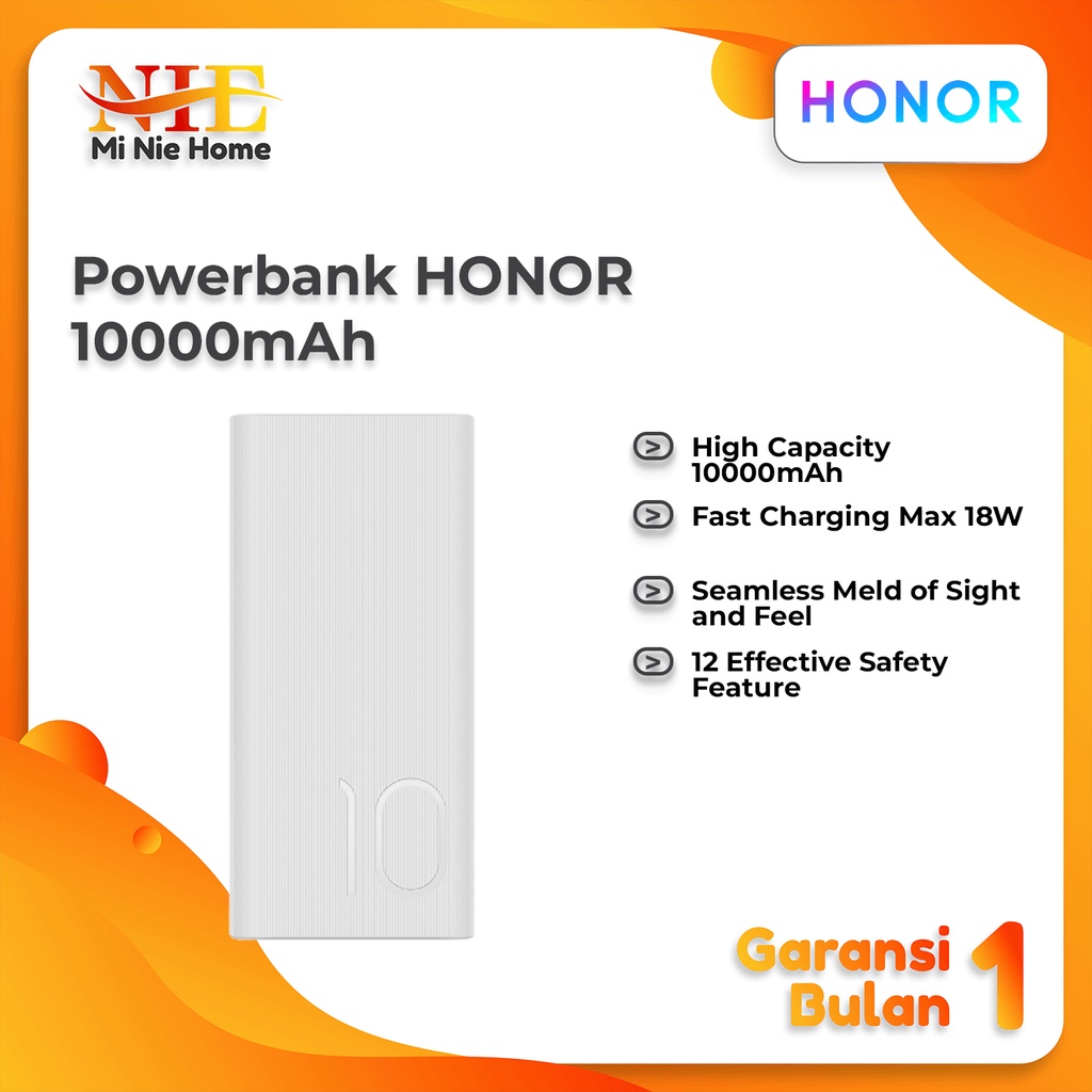 HONOR PowerBank Quick Charge 10000mAh Type C Max 18 watt