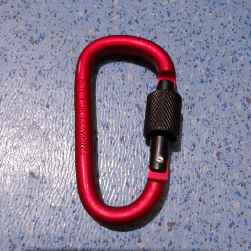 Carabiner Quickdraw Screw 8D Gantungan Kunci Aluminium Alloy not for / karabiner