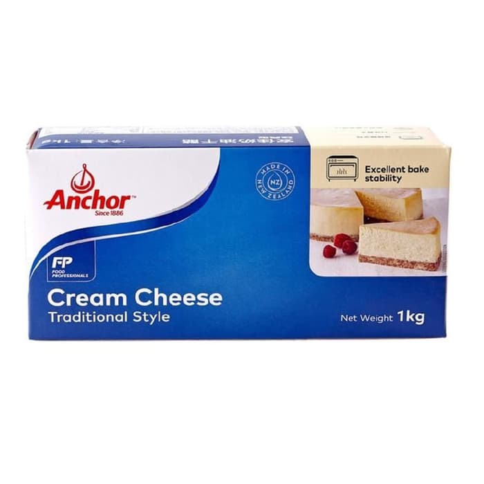 

Keju- Anchor Creamcheese Cream Cheese Impor 1 Kg Packing Asli Sameday Insta -Keju.