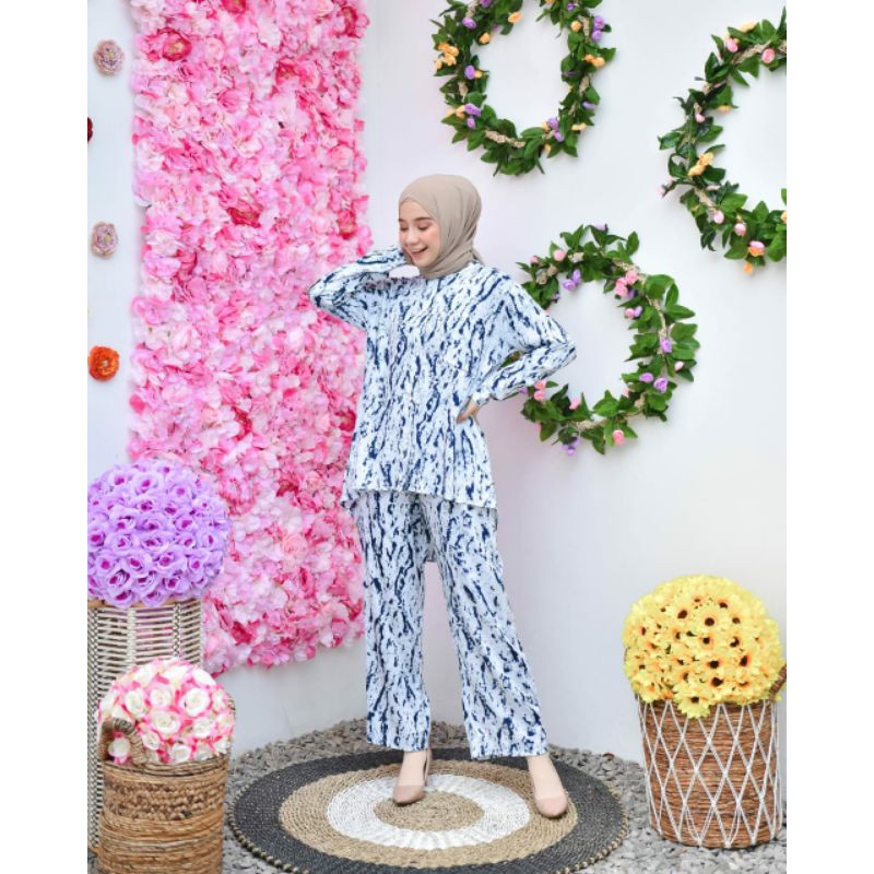 DEFANO TIE DYE SET- SETELAN TIE DYE/ONE SET TIE DYE WANITA/TIE DYE MURAH/SETELAN TIE DYE (BISA COD)