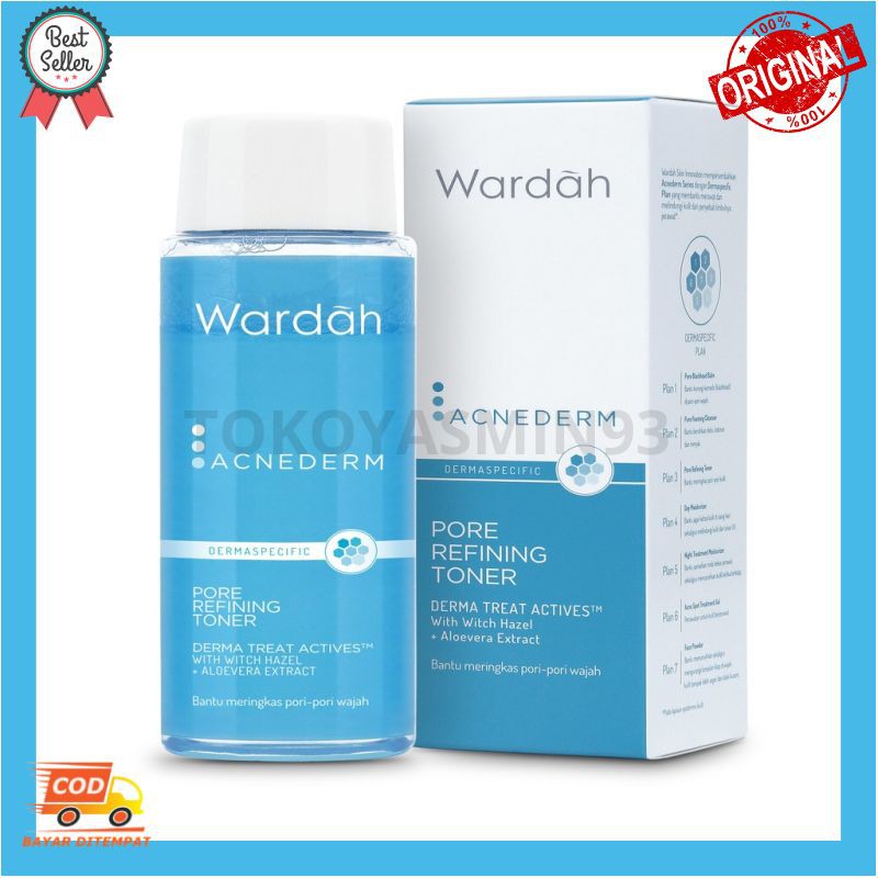 Wardah Acnederm Pore Refining Toner 100ml Murah