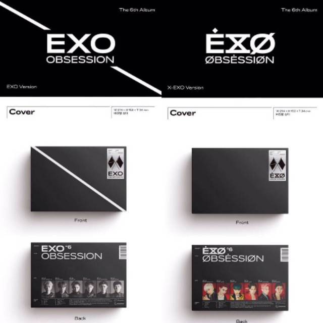 Pre Order Exo Obsession Album Poster Shopee Indonesia
