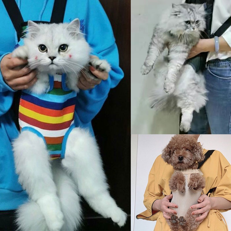 Gendongan Kucing Gendongan Anjing Kecil Tas Gendong Kucing Depan Belakang Tas Travel Kucing Pet Travel Bag
