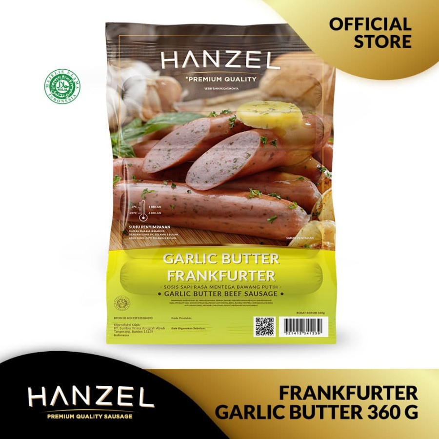 

Sosis Hanzel Frankfurter Garlic Butter 360gr