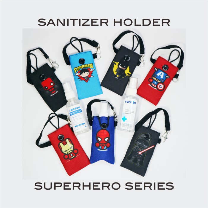 Gantungan Hand Sanitizer / Tempat Hand Sanitizer Gantungan Tas / Gantungan Sanitizer Superhero