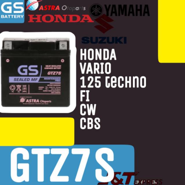 AKI MOTOR vario Techno 125 FI CW CBS / Aki kering Tahan Lama