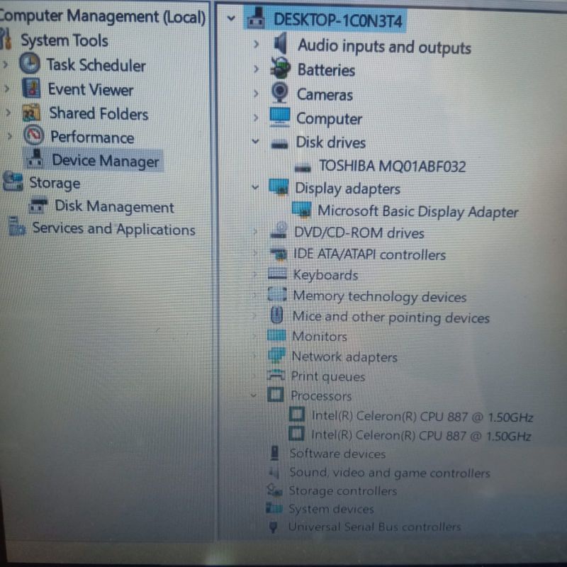 Laptop Acer Aspire V5-431 intel Celeron Ram 4GB HDD 320GB Windows 10 layar 14 inc Body slim siap pakai