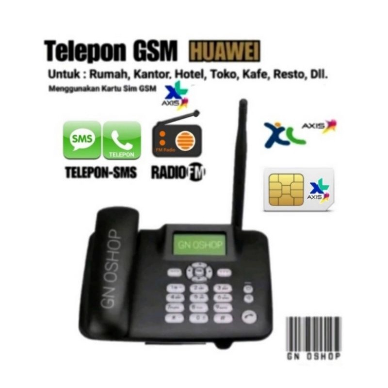 Telepon GSM Rumah Kantor Telephone Telp Telpon Phone GSM Sim Card FWT FWP GSM Desk Phone