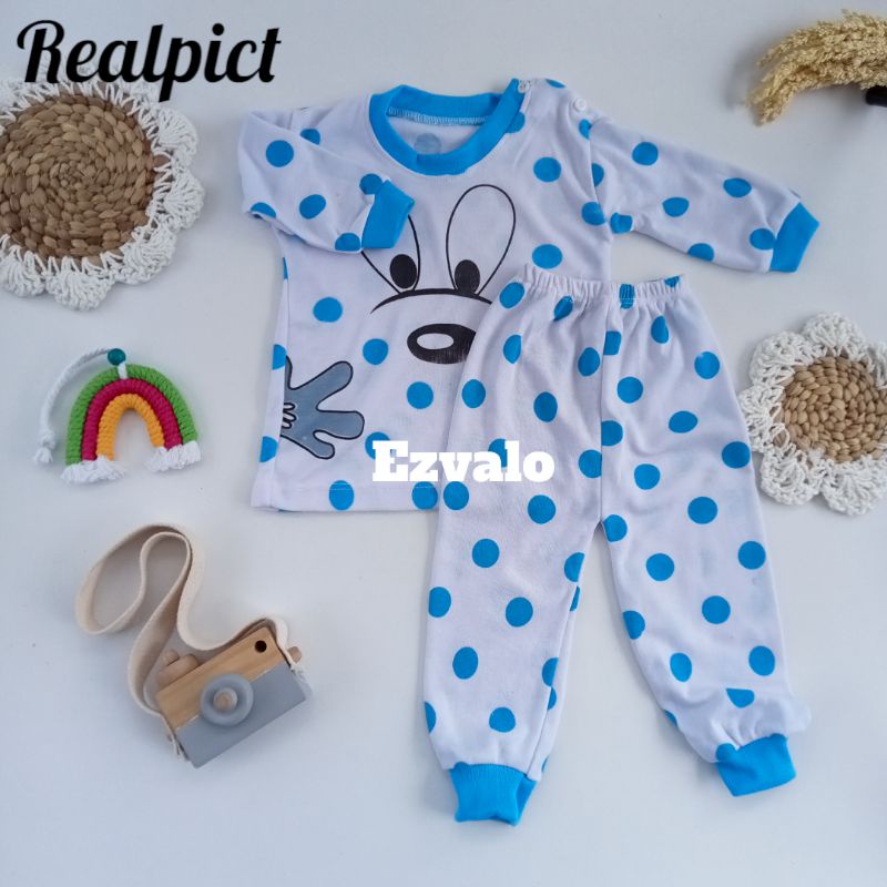 setelan baju bayi piyama bayi kaos oblong / baju bayi 0-6 bulan