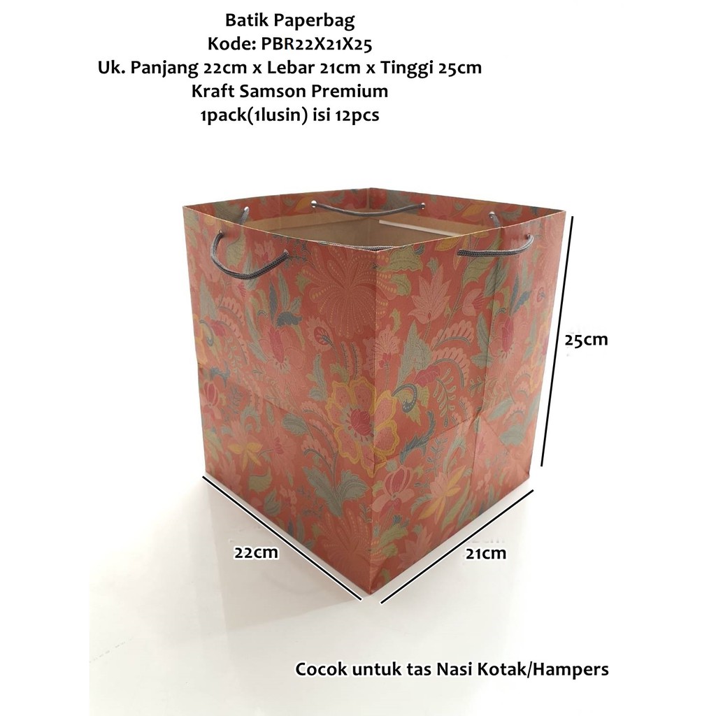 

Goodie Bag Ultah Dos Bento Pack Paperbag Batik Tas Kertas Nasi Kotak