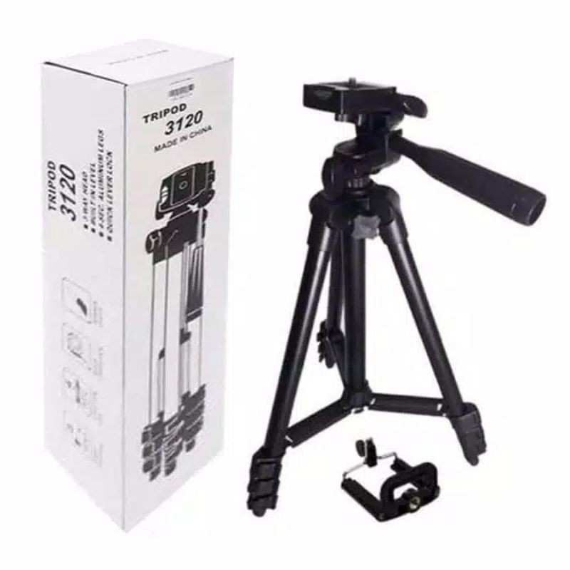 Cod TRIPOD Camera Tipe 3120 TRIPOD Headphone 1 Meter Free Holder U