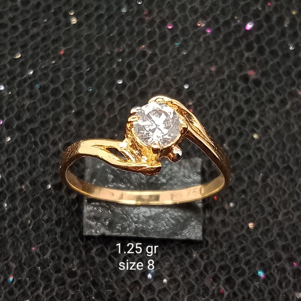 Cincin Emas 17K - 1.25 gr Kadar 750 - 489