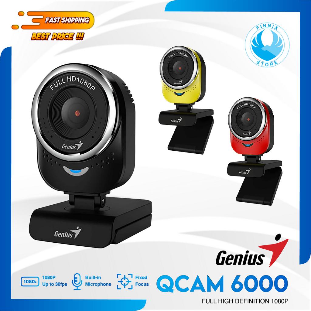 Genius QCAM 6000 Webcam Full HD 1080P - Webcam Gamer Laptop Komputer