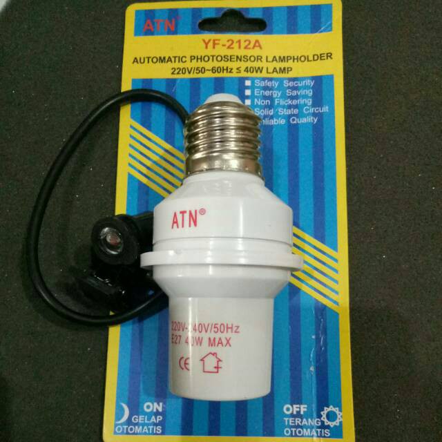 Fiting Sensor E27 Sivitec Otomatis Bolam Lampu PHOTOSENSOR Berkualitas