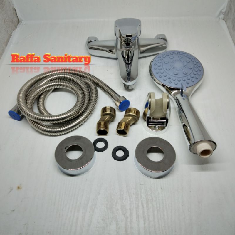 Kran Panas Dingin Lengkap/Shower Mandi/Kran Bathub