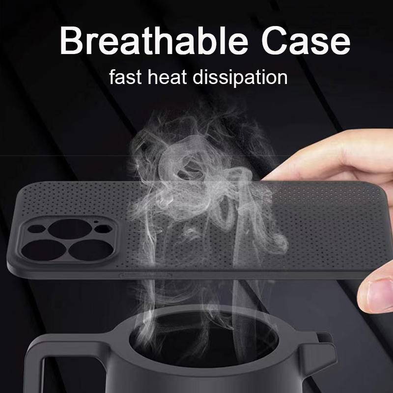 Soft Case Bahan Silikon Breathable Model Sarang Lebah Untuk iPhone 13 12 11 Pro MAX Mini X XS MAX XR SE 2022 2020 7 8 Plus