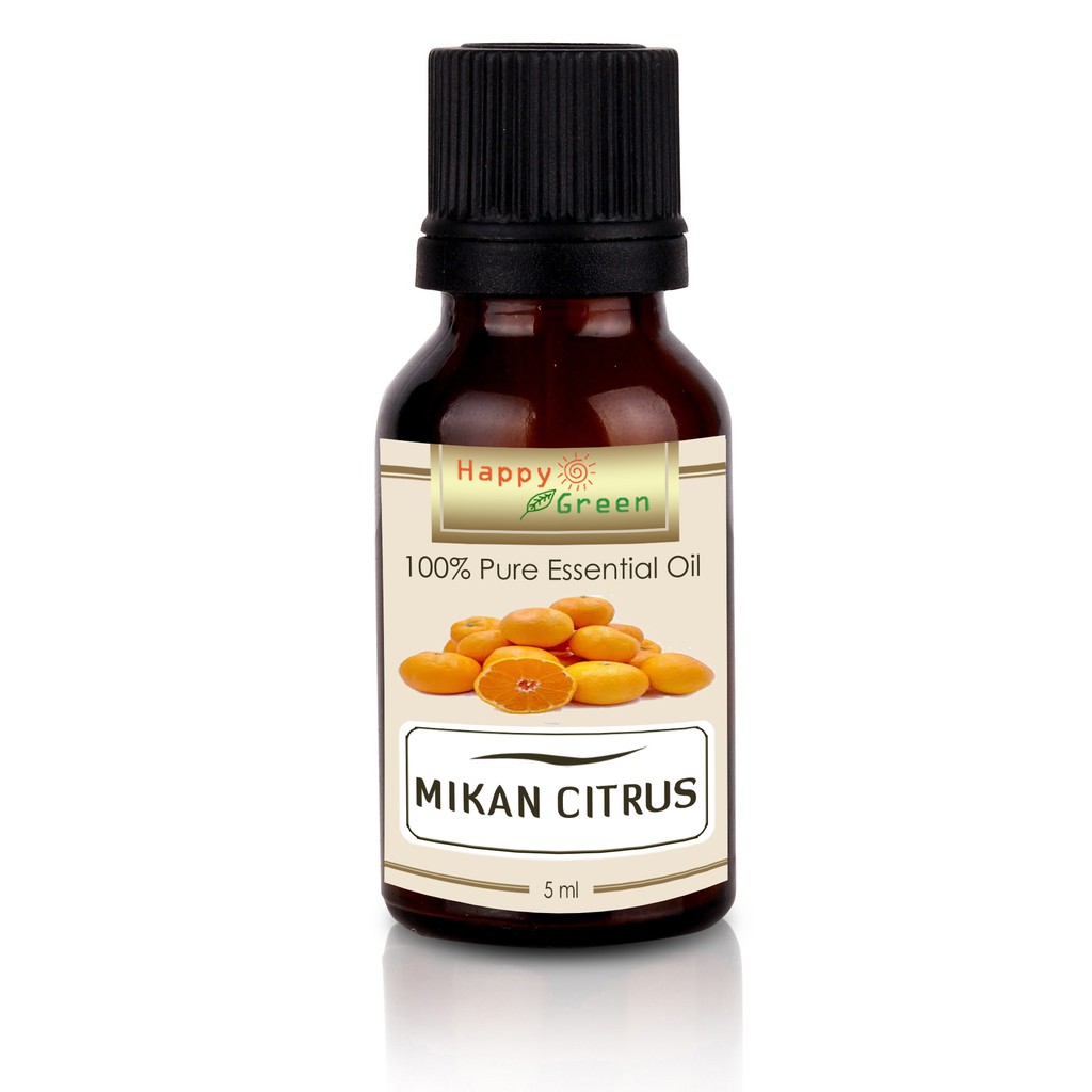 Happy Green Mikan Essential Oil (5 ml) - Minyak Jeruk Jepang Mikan Murni