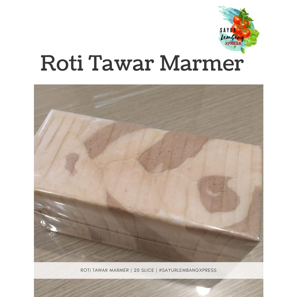 

Roti Tawar rasa marmer (vanila- coklat)