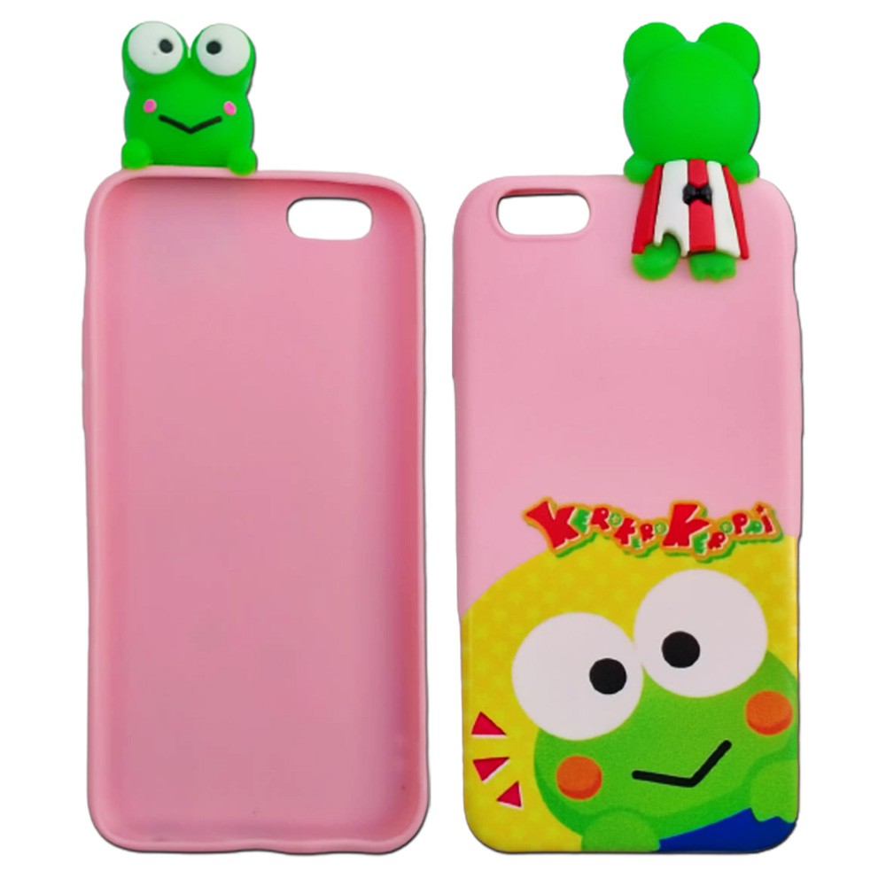 Silikon 3D karakter  IPHONE 6 silicon softcase casing hp lucu menarik / untuk anak anak hadiah ulang tahun Silikon boneka lucu pelindung hp case tebal karet softcase lentur