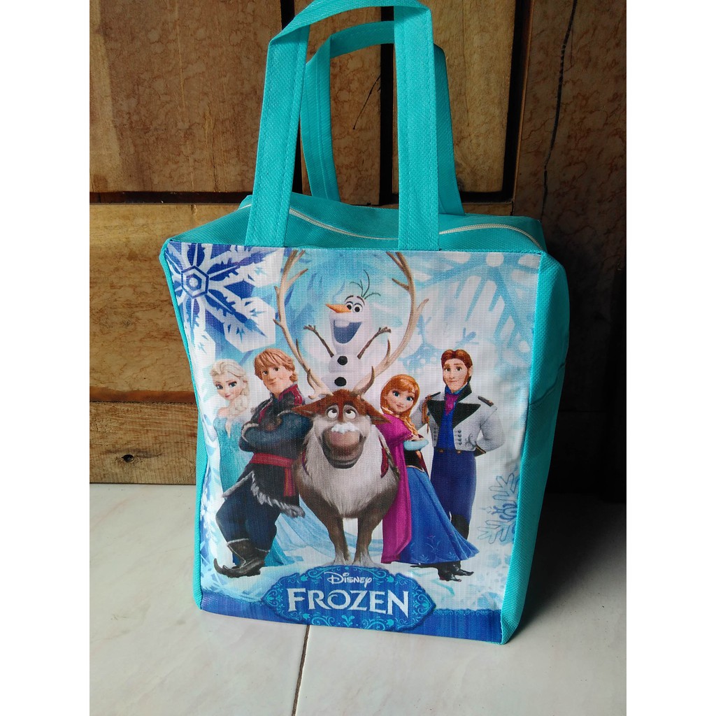 TAS RESLETING ULTAH FROZEN PINK ELSA ANNA