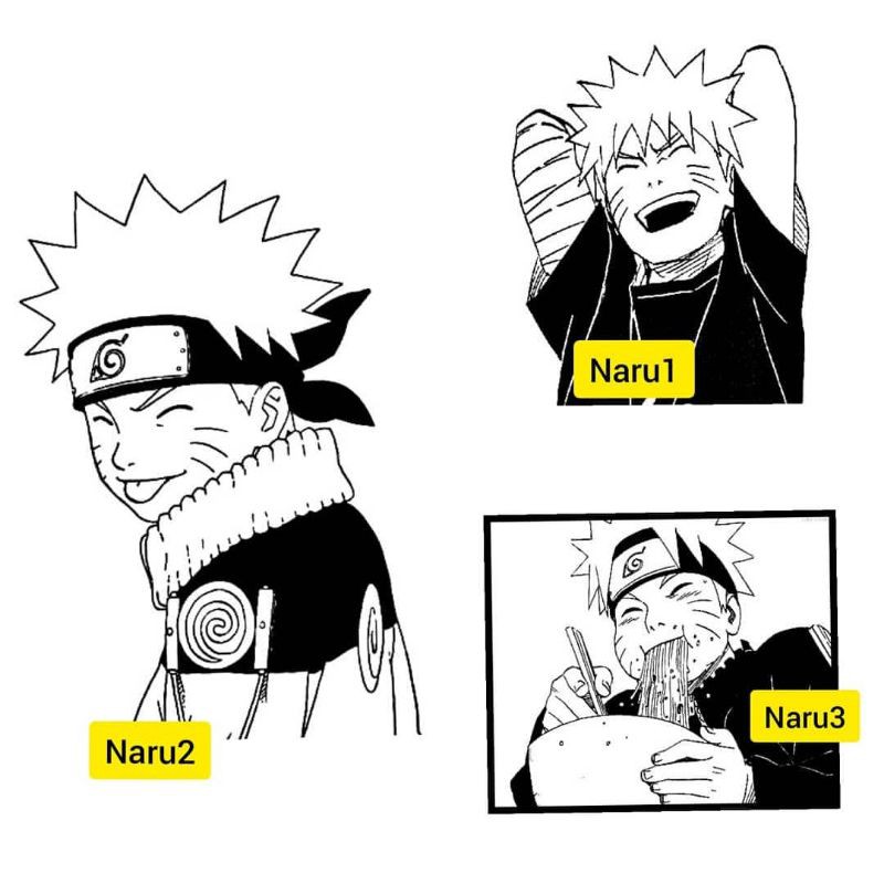 Tato Temporer Naruto Uzumaki Naruto shippuden hokage sasuke uchiha Stiker Tato Minimalis - NARU