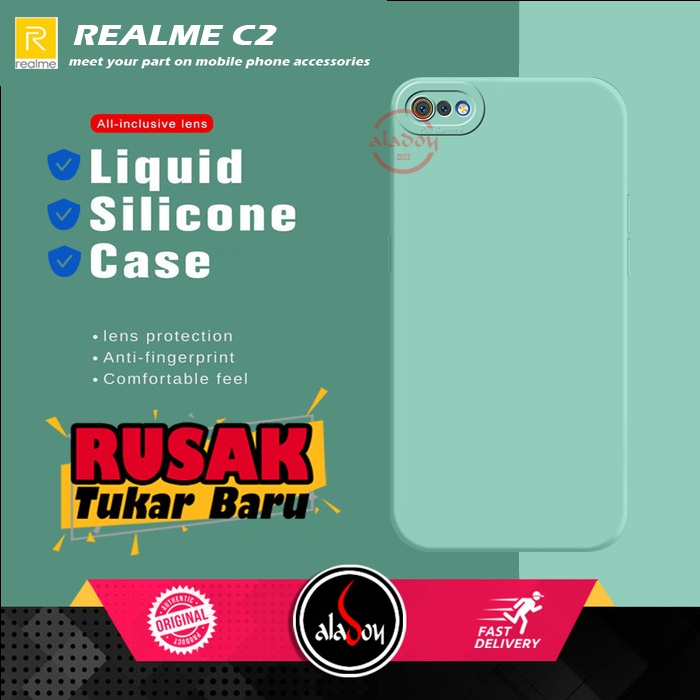 Soft Case Realme C2 Case Liquid Silicone Pro Camera Premium Casing