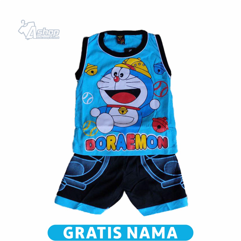 Baju anak Doraemon Singlet