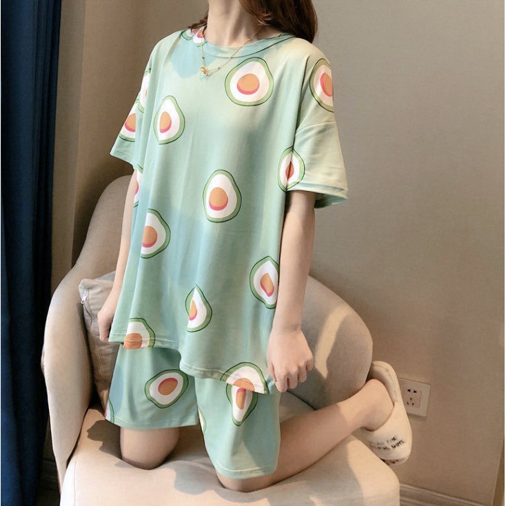 [TOYOU SHOP M25B] PAKAIAN WANITA | BAJU TIDUR WANITA | PIYAMA LENGAN PENDEK | PIYAMA IMPORT | MOTIF KARTUN | PREMIUM ALL SIZE