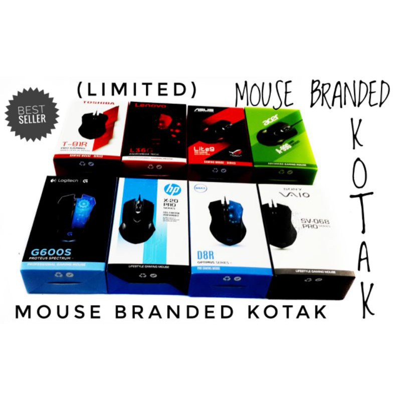 Mouse Gaming / Mouse Branded / Mouse usb gaming branded