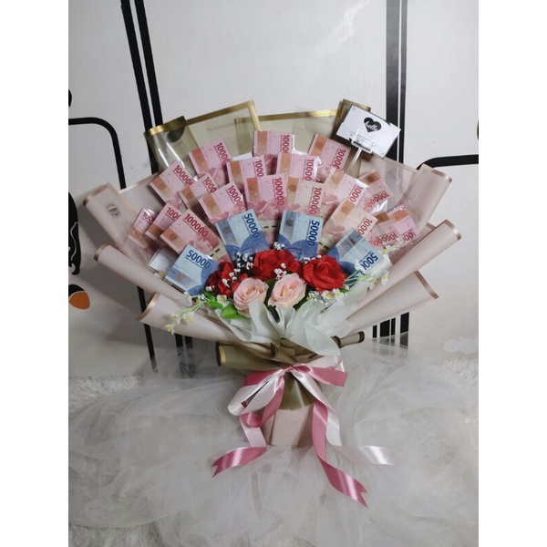 Buket Uang Asli Request Customer kelipatan uang 100rb