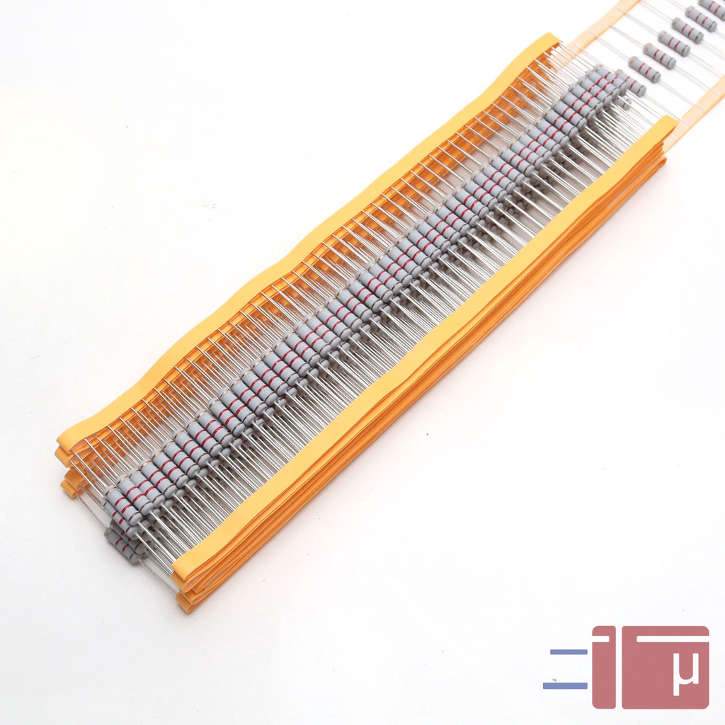 Resistor 1K2 1.2K 2W Metal Oxide 5% Taiwan Kaki Tembaga