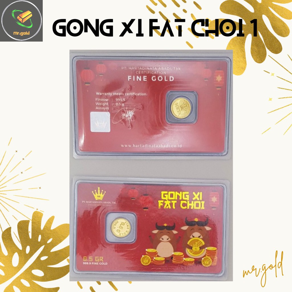 EMAS LOGAM MULIA MINI HARTADINATA ABADI 0.5 GRAM EDISI CHINESE NEW YEAR 1 / GIFT SERIES ACC LM HT
